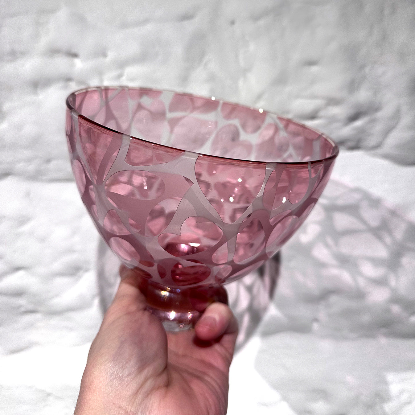 Heart Bowl - Transparent Pale Pink, Clear Lip Wrap