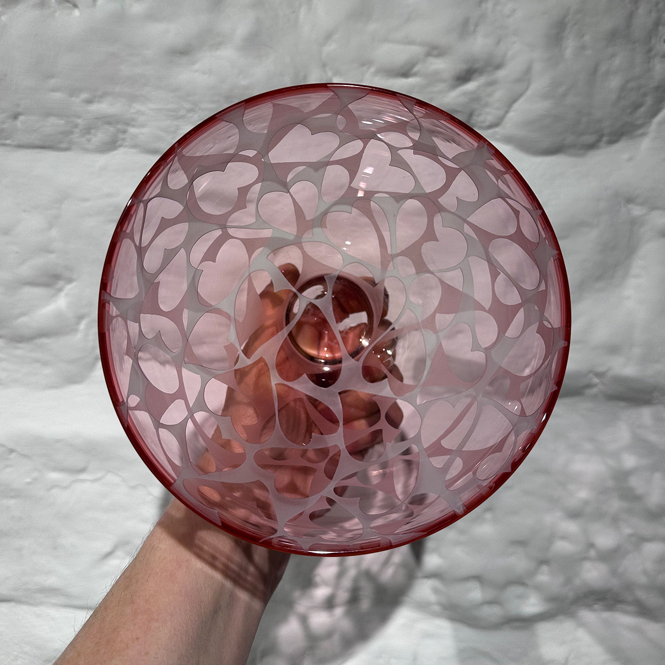 Heart Bowl - Transparent Pale Pink, Pink Lip Wrap