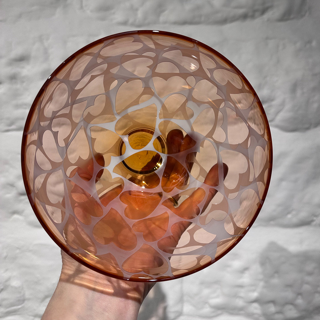 Heart Bowl - Transparent Warm Gold, Warm Gold Lip Wrap