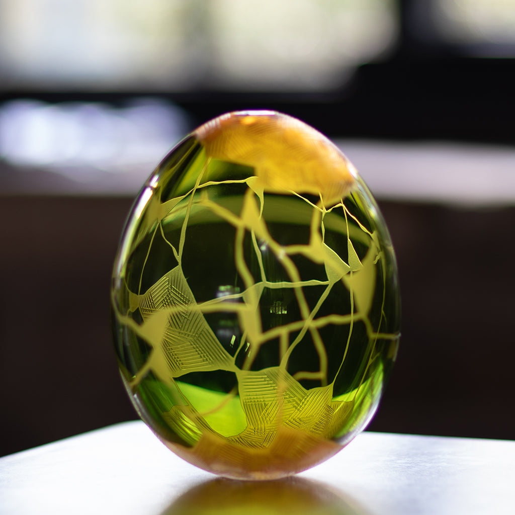 Gold & Green Egg Number 6