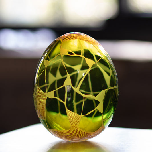 Gold & Green Egg Number 6