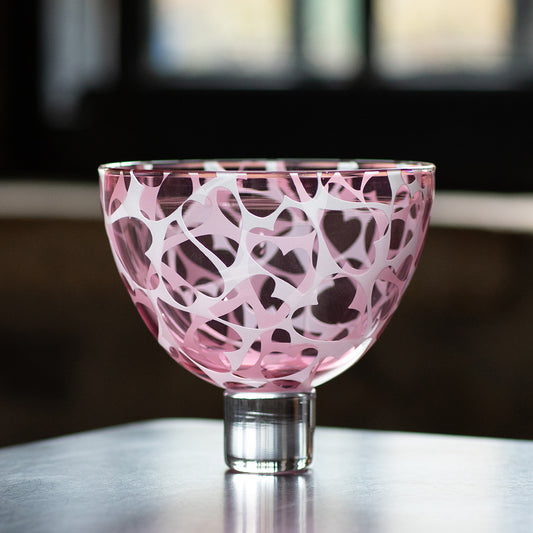 Heart Bowl -  Transparent Pale Pink, Clear Lip Wrap